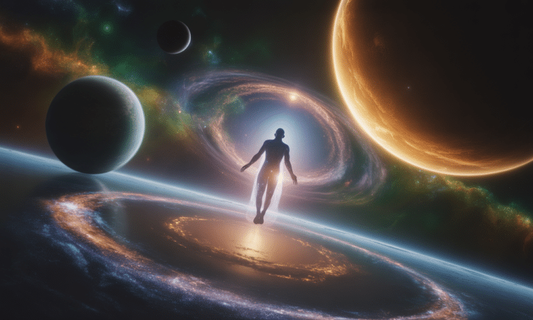 découvrez un récit fascinant d'un voyage interplanétaire vécu durant une expérience de mort imminente, explorant les mystères au-delà de la vie.